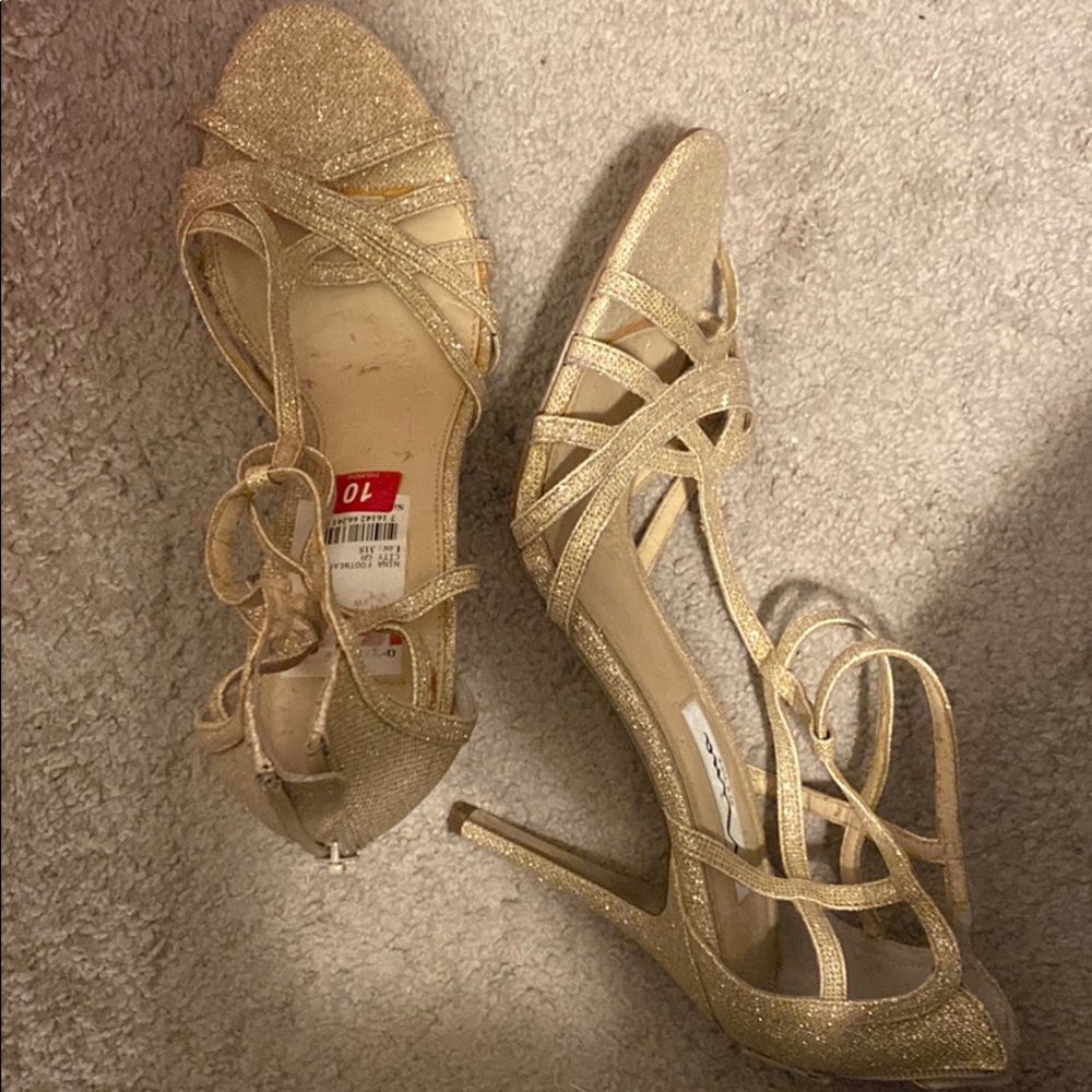 Gold Glitter sandals